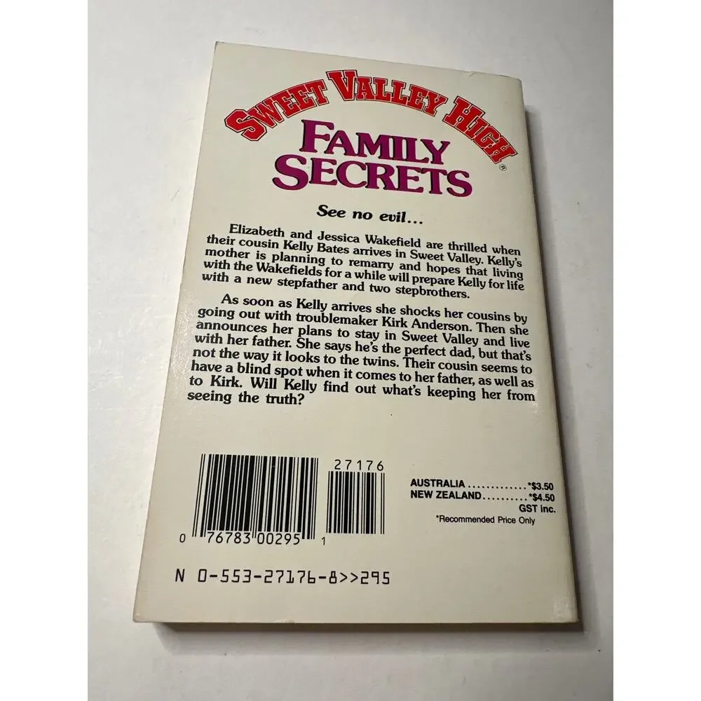 Sweet Valley High 1ST Edition First Print Book #45 Family Secrets Vintage 1980's